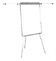 Flip Chart Easel Magnetic with extendable arms